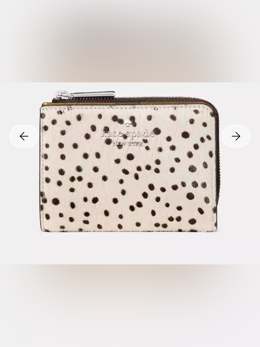 kate spade Haircalf Small L-zip Wallet